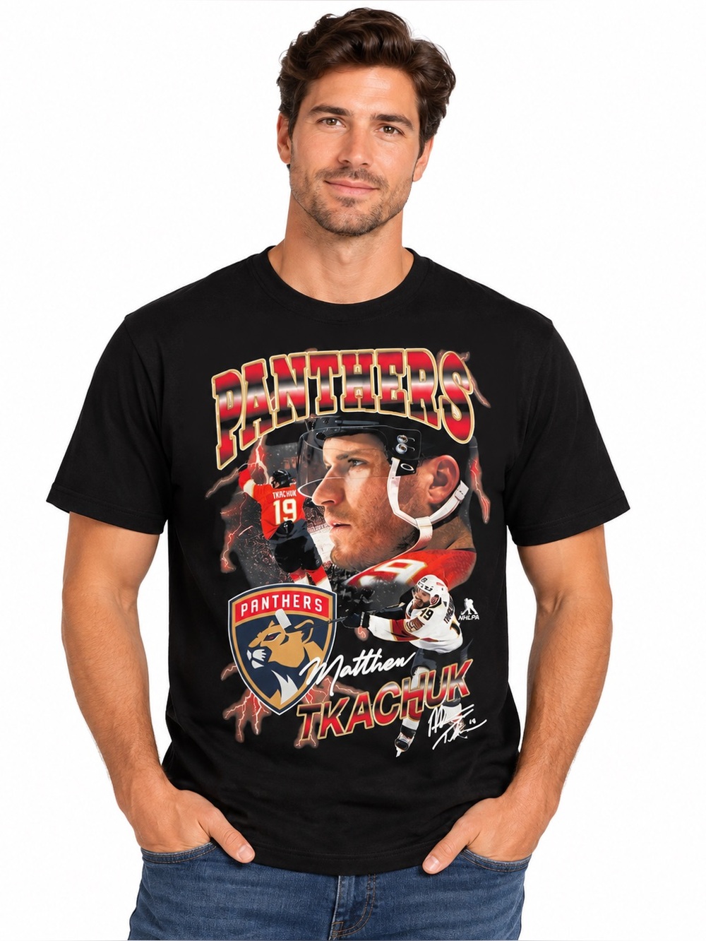 Matthew Tkachuk Florida Panthers Hockey Shirt Medium